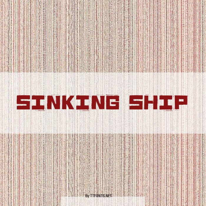 Sinking Ship example